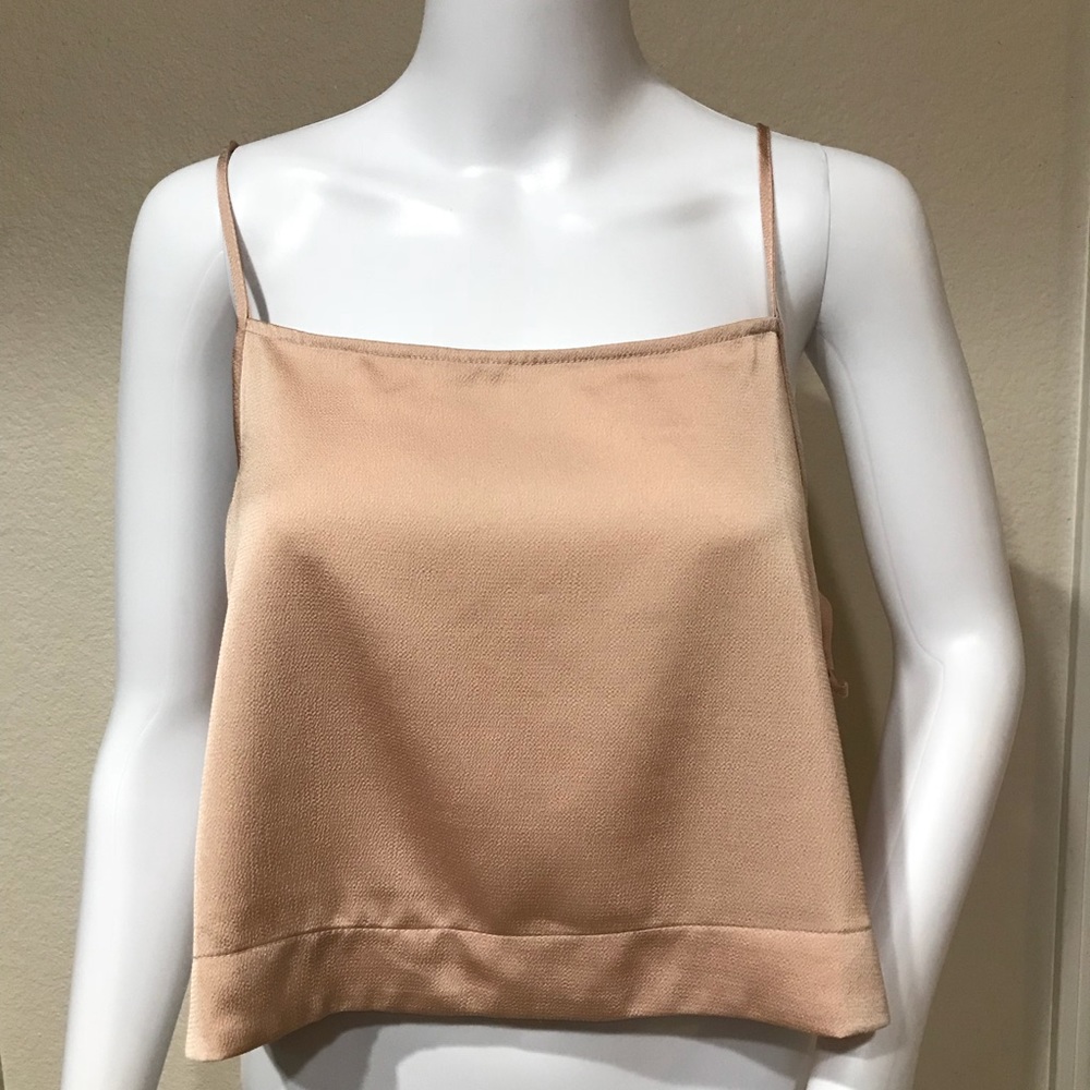 Topshop crop tie side tank size 8